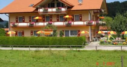 01 FeWo 1. Hochfelln/Hochgern 43 qm f. 3 Pers. Küche, Wohn-Schlafraum, 1 Schlafzimmer, Balkon