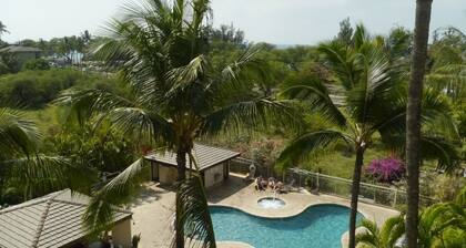 Ocean, mountain, pool views. Best location at The Banyan. Across from Kam2 beach