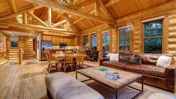 TV, fireplace, offices