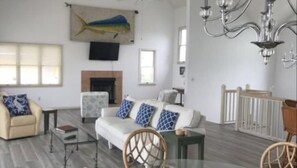 Smart TV, DVD player, books, video library