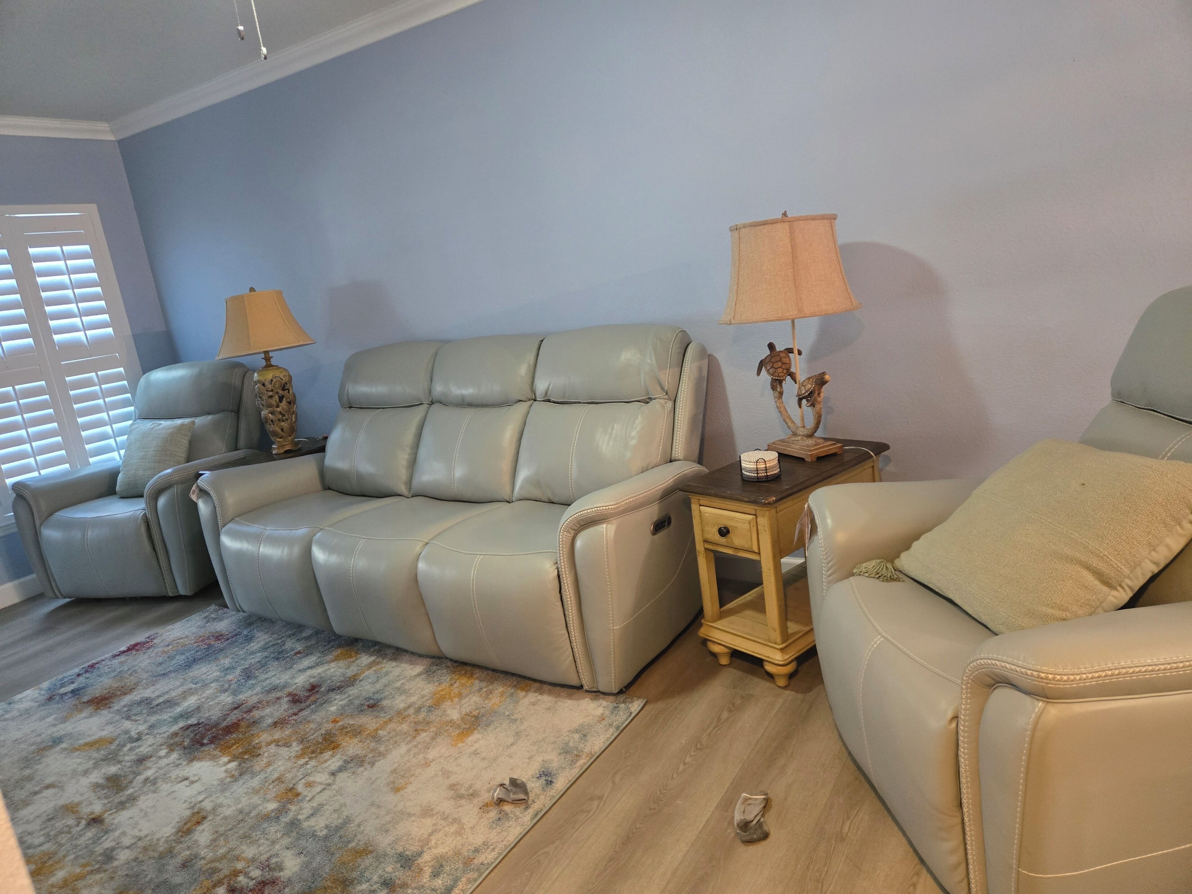 Smart TV, DVD player, video library, stereo