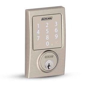 A SCHLAGE digital keypad lock.