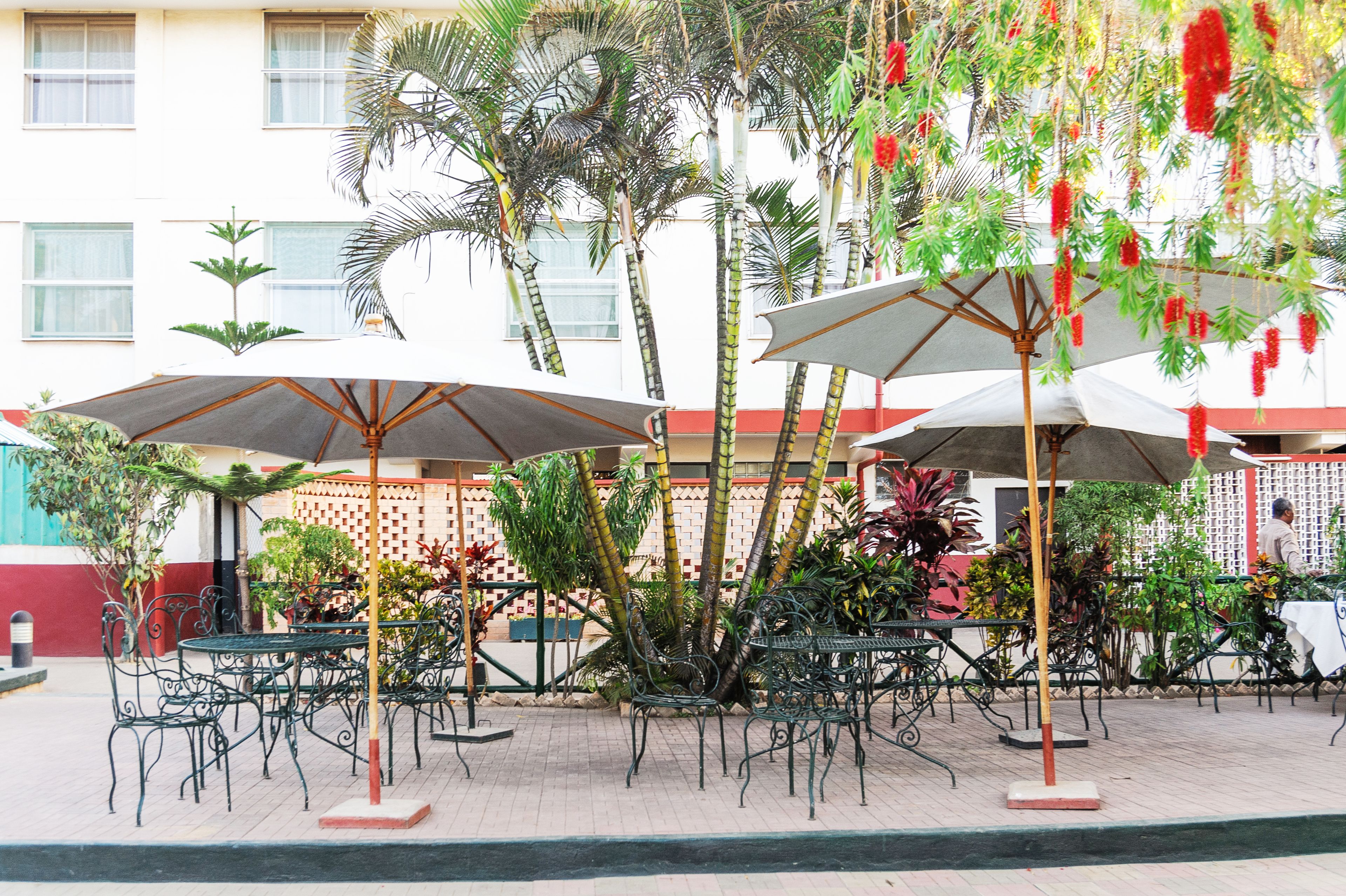 Breakfast, lunch, dinner served; international cuisine 