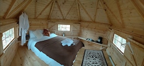 Egyptian cotton sheets, premium bedding, memory-foam beds, minibar