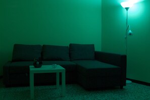 公寓 | 起居区 | 32-英寸纯平电视(配备有线频道)、电视、电脑