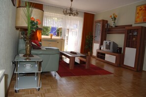 Una televisión de pantalla plana