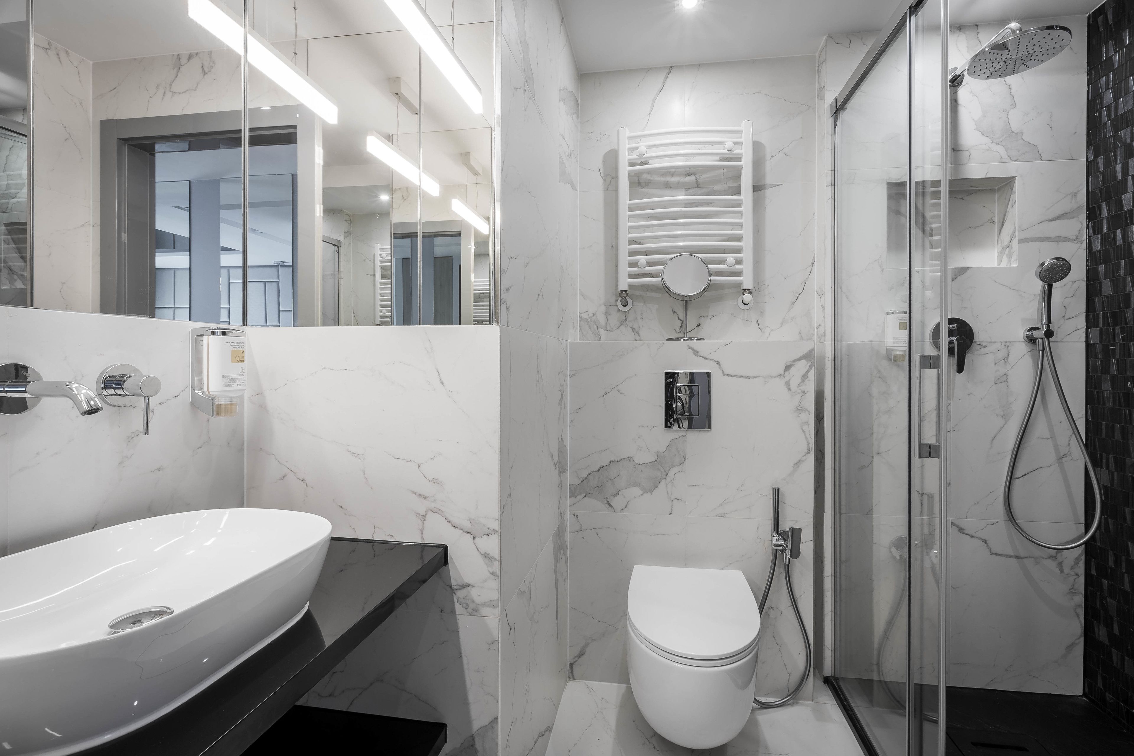 romantic double room, 1 queen bed, refrigerator | bathroom | shower, free toiletries, hair dryer, towels