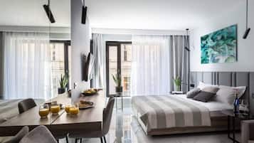 City Studio, 1 Bedroom, Kitchenette | Living room