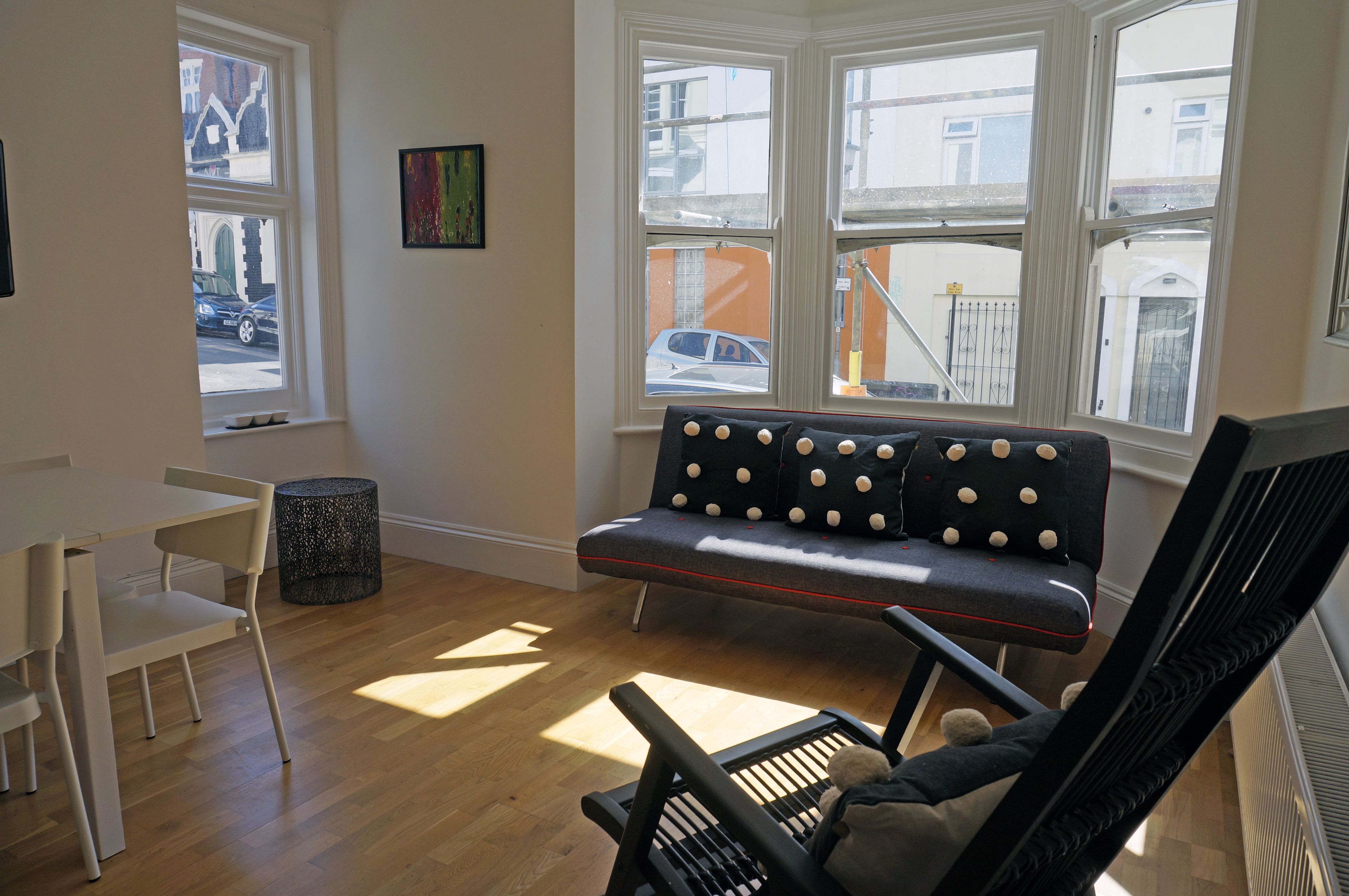 Design-lejlighed - 2 soveværelser | Stue | Fladskærms-tv