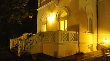 Front of property – evening/night