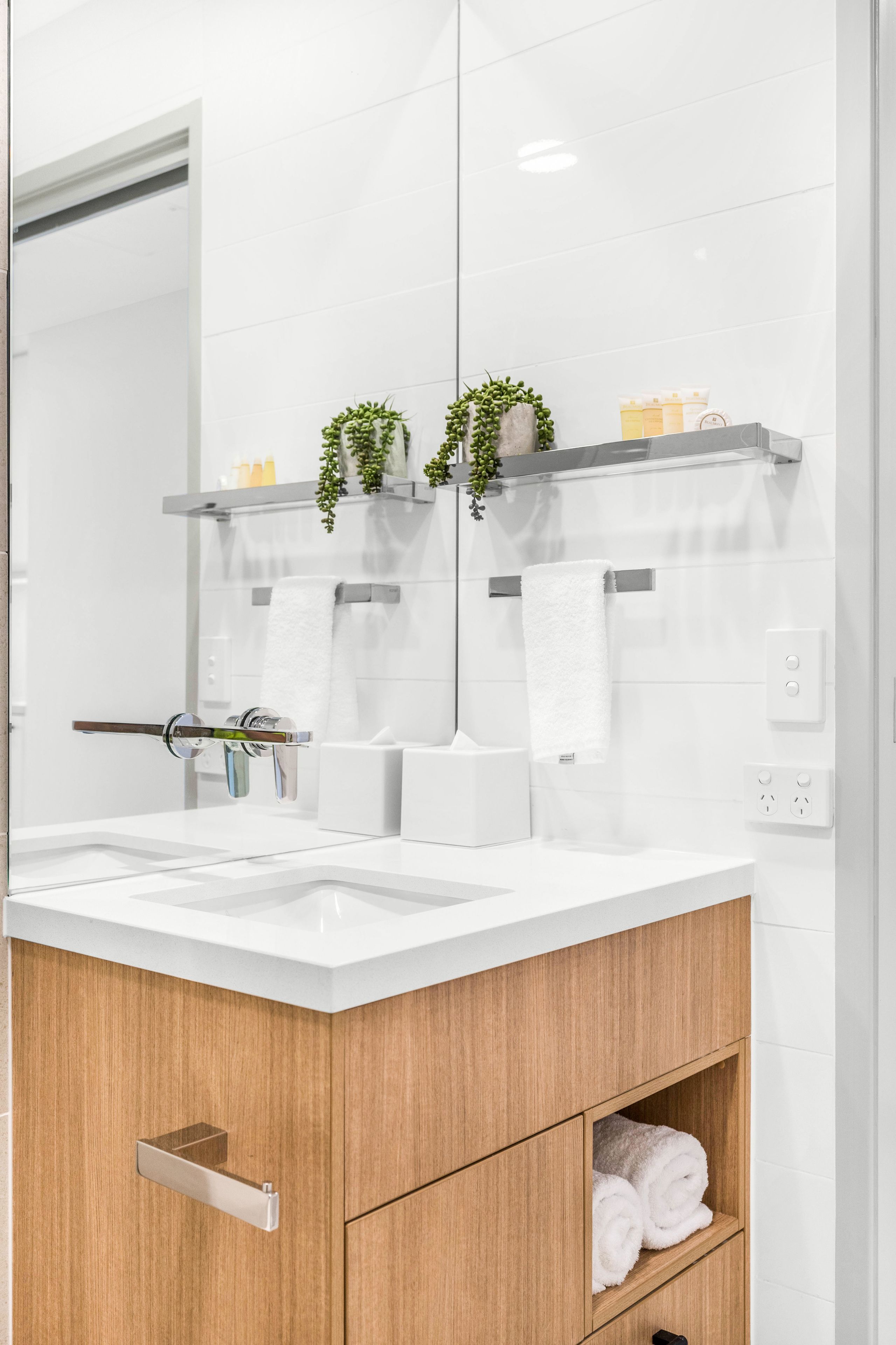 shower, eco-friendly toiletries, hair dryer, towels