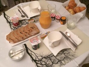 Kontinental frokost er inkludert hver dag