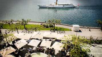 Vue depuis lâhĂ©bergement