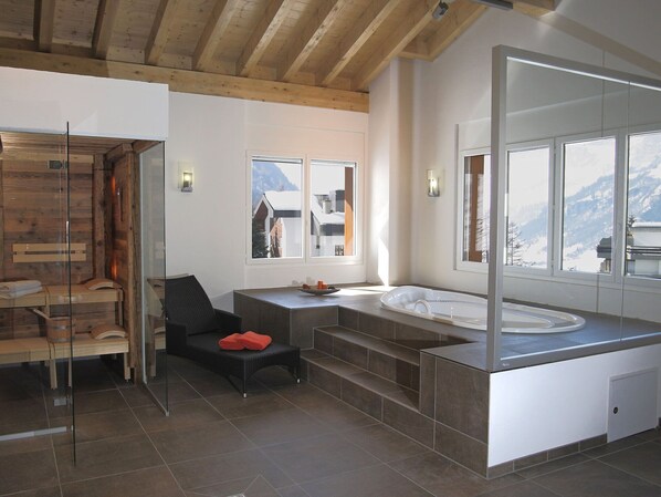 Spa - Lovely apartment for 2 guests with hot tub, WIFI, TV and terrace (Leukerbad)