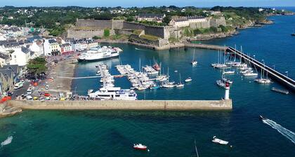 Maison 3 niveaux avec terrasse, 2 chambres, animaux acceptĂ©s â centre Le Palais