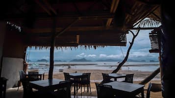 Breakfast, lunch served; local and international cuisine, beach views