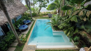 Deluxe Villa, 4 Bedrooms, Private Pool, Beachfront | Balcony view