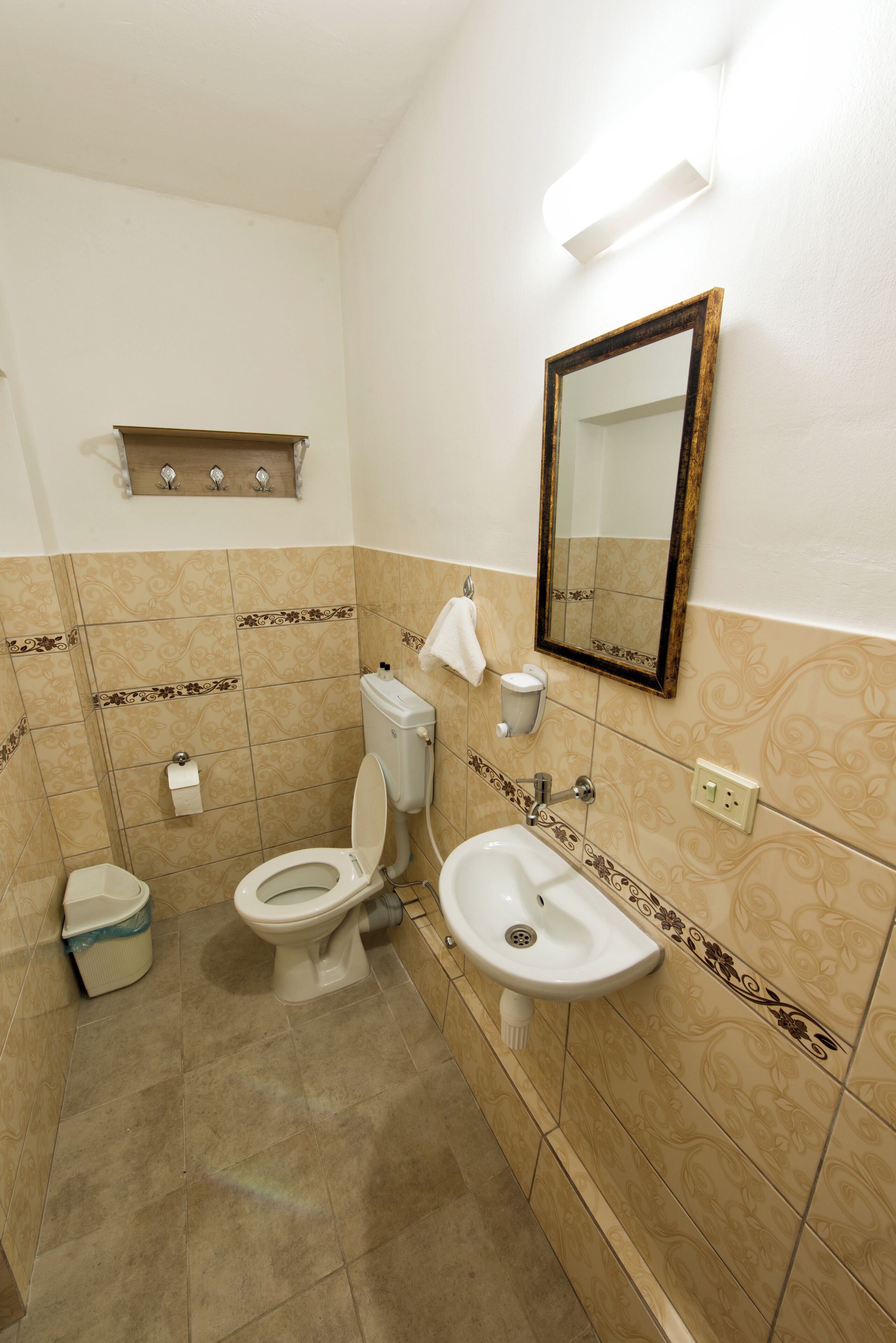 shower, free toiletries, hair dryer, slippers