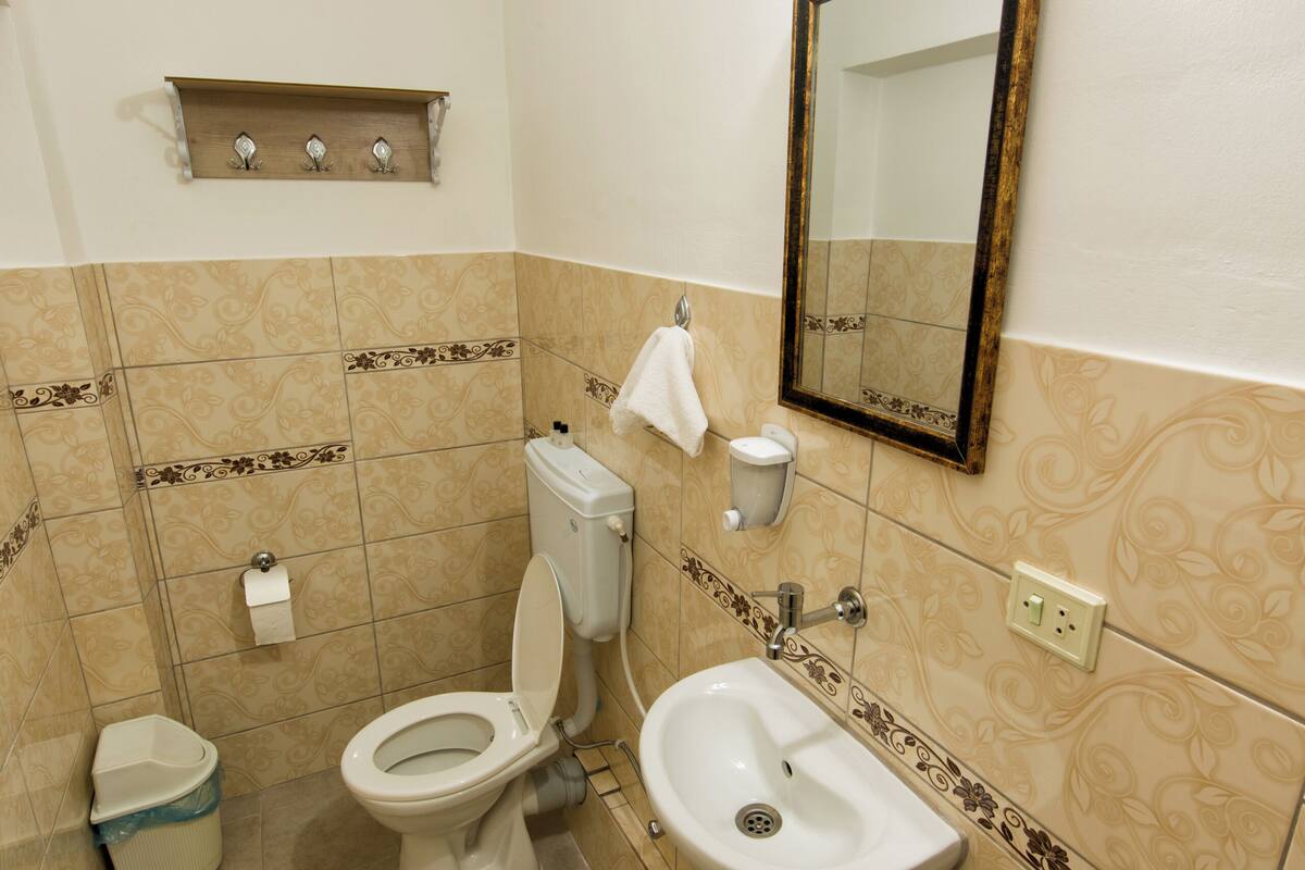 shower, free toiletries, hair dryer, slippers