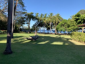 Vista a la playa o el mar
