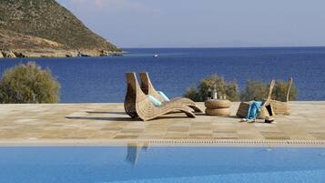 AuĂenpool (je nach Saison geöffnet), Sonnenschirme, LiegestĂŒhle