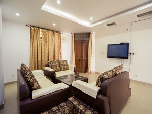 Double or Twin Room | Living room | TV - OYO 13291 Home Valley View 2BHK Near Picture Palace (Dehradun)