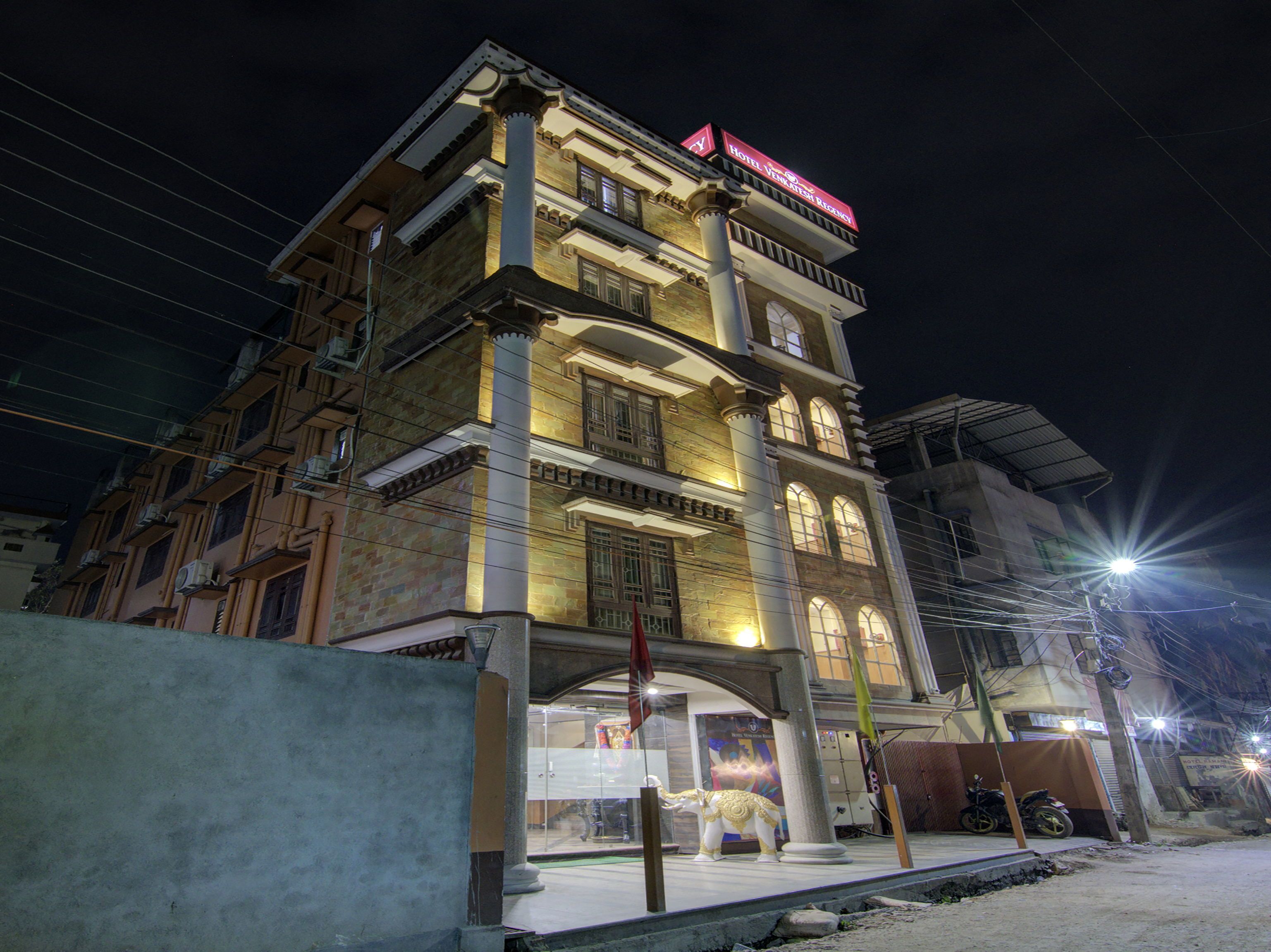 front of property – evening/night