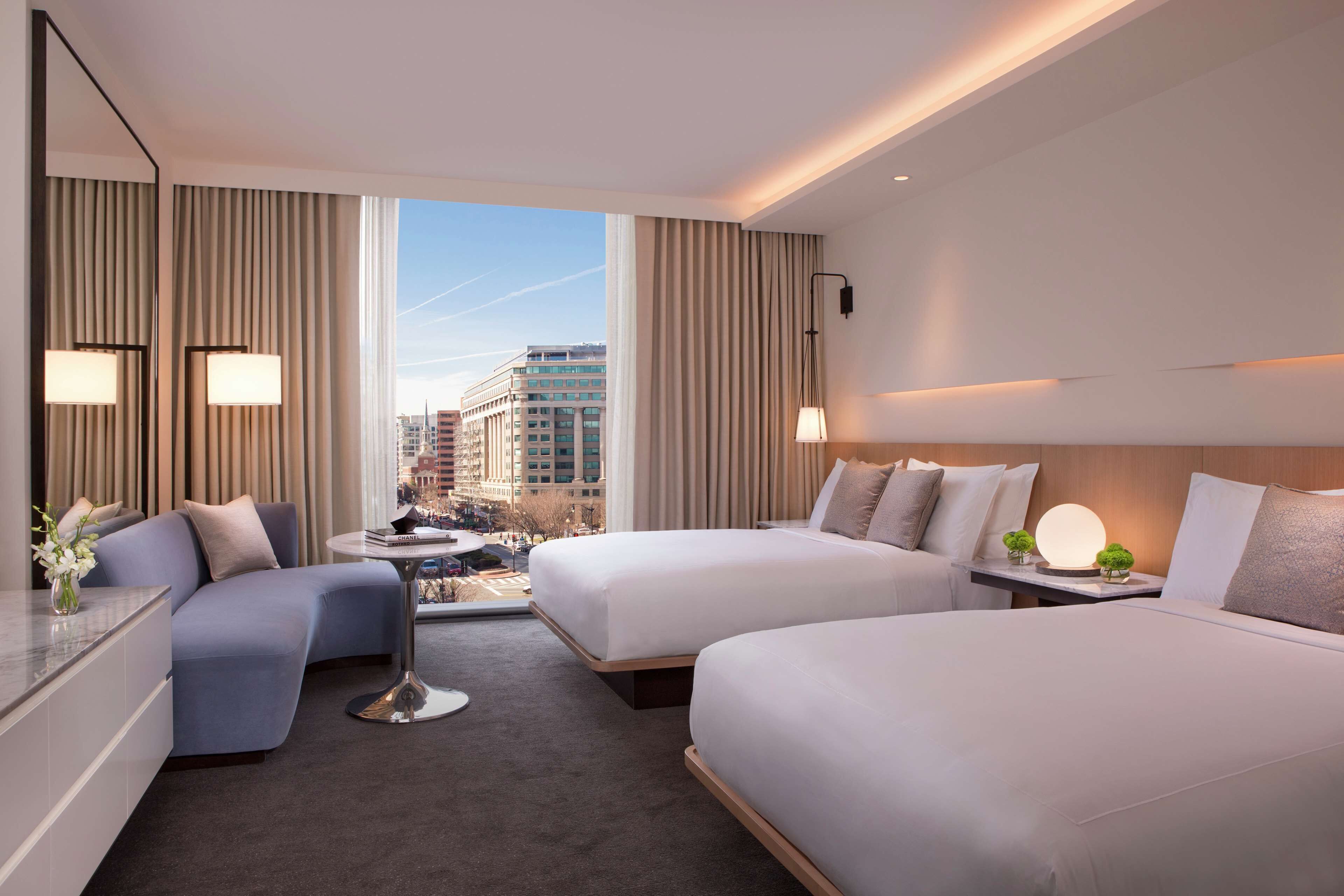 Frette Italian sheets, premium bedding, pillow-top beds, minibar