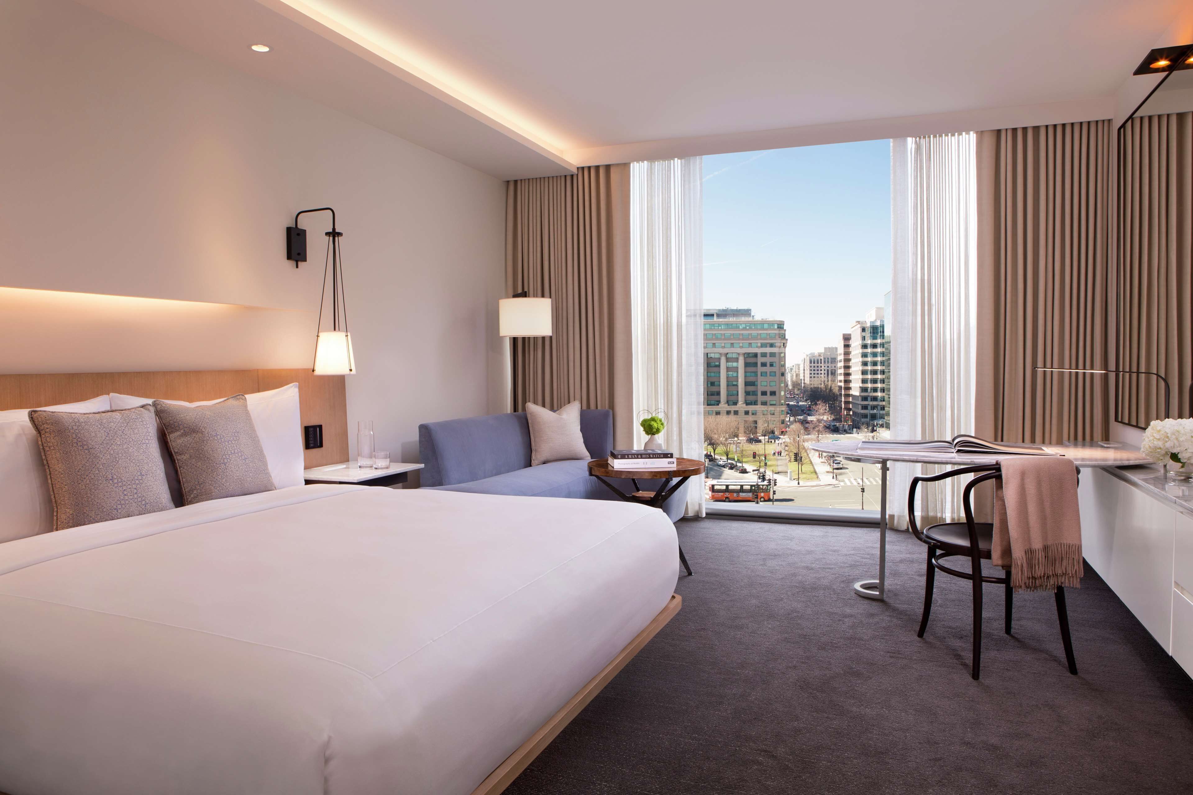Frette Italian sheets, premium bedding, pillow-top beds, minibar