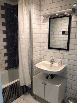 Apartment, 1 Bedroom | Bathroom sink - Stay.plus Riverview (Kristiansand)