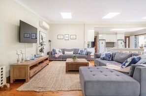 Smart TV, Netflix, DVD player, toys