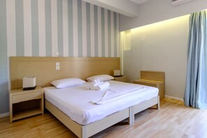 Classic Double Room, Multiple Beds, Non Smoking | Minibar, in-room safe, individually decorated, individually furnished - Aphrodite Hotel Syros (Syros)