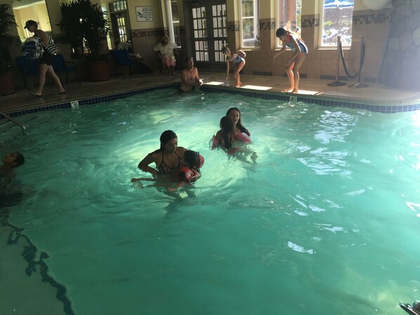 Indoor pool, a heated pool