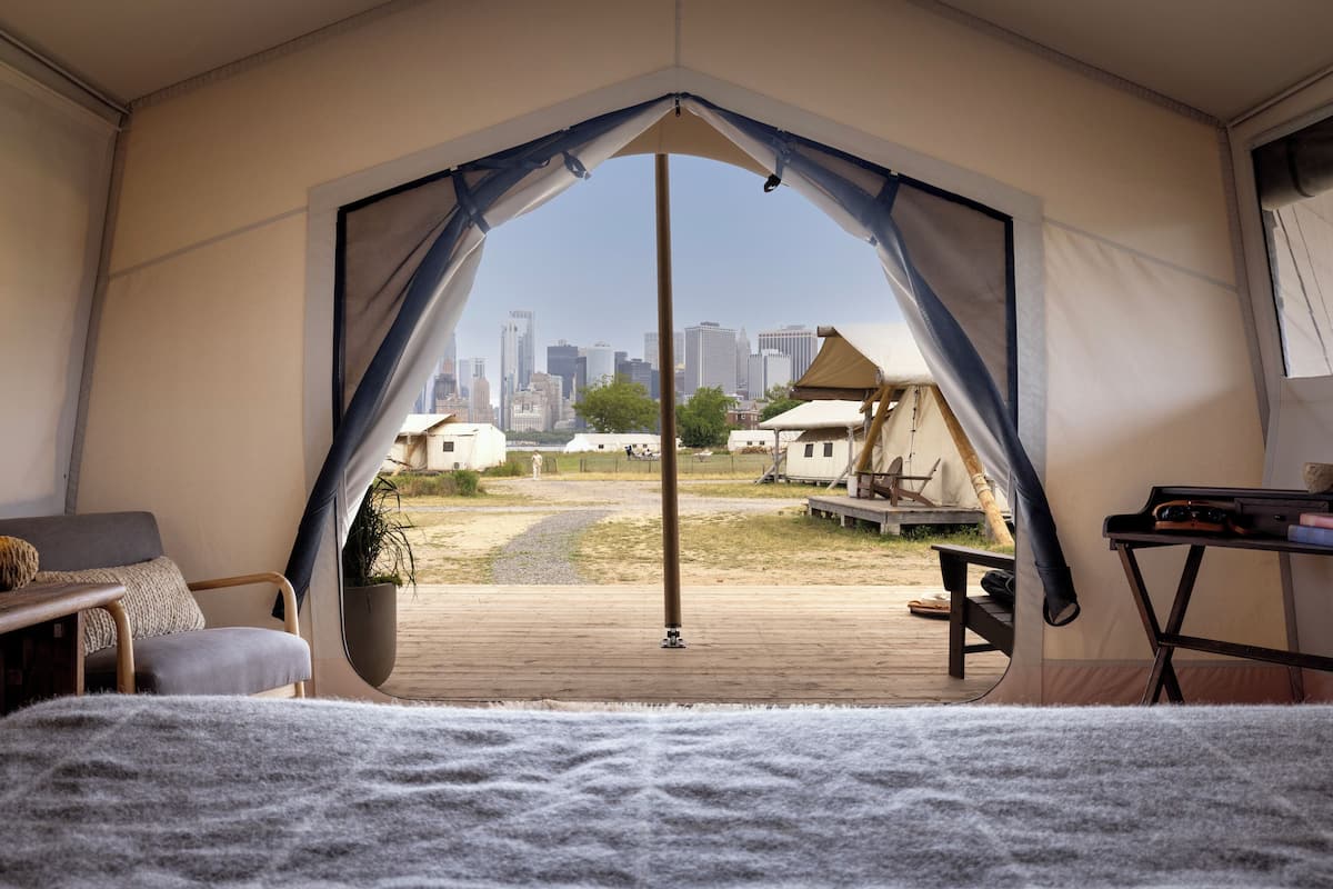 Voyager Twin Tent | 1 bedroom, premium bedding, down duvets, pillow-top beds