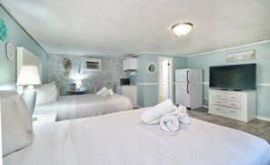 Deluxe Two Queen Studio | Free WiFi, bed sheets