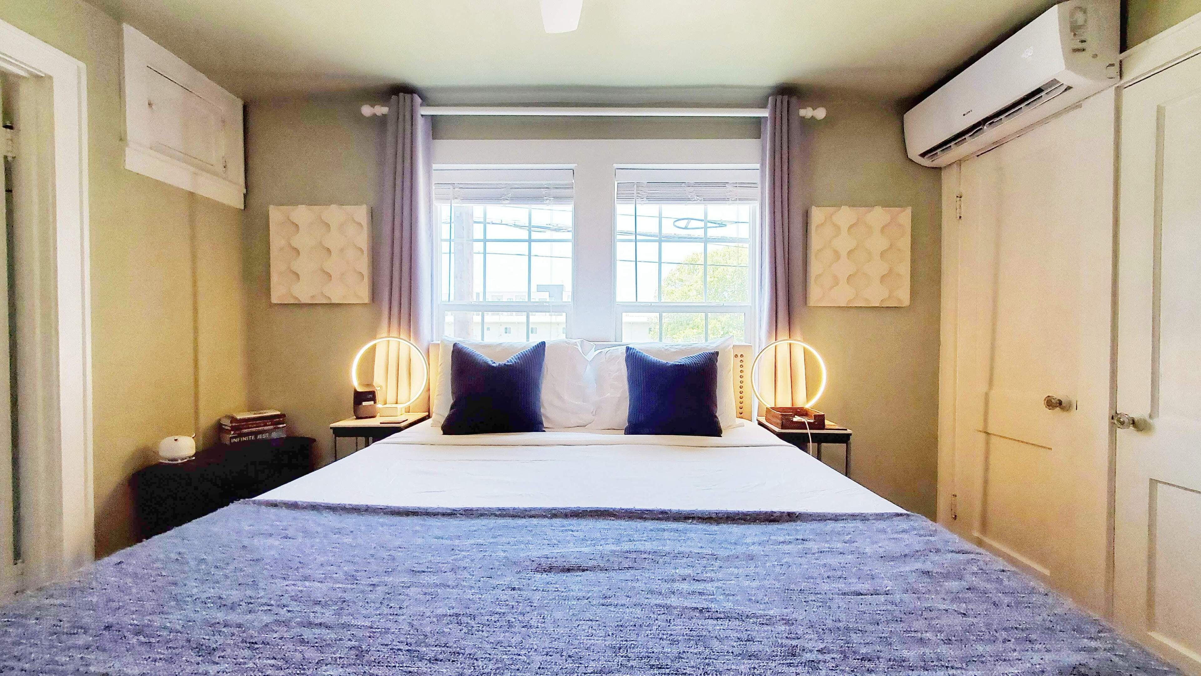 1 bedroom, desk, soundproofing, iron/ironing board