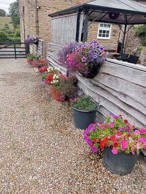 Property grounds - Larch Cottage Ruston with hot tub (dogs go free) (Scarborough)