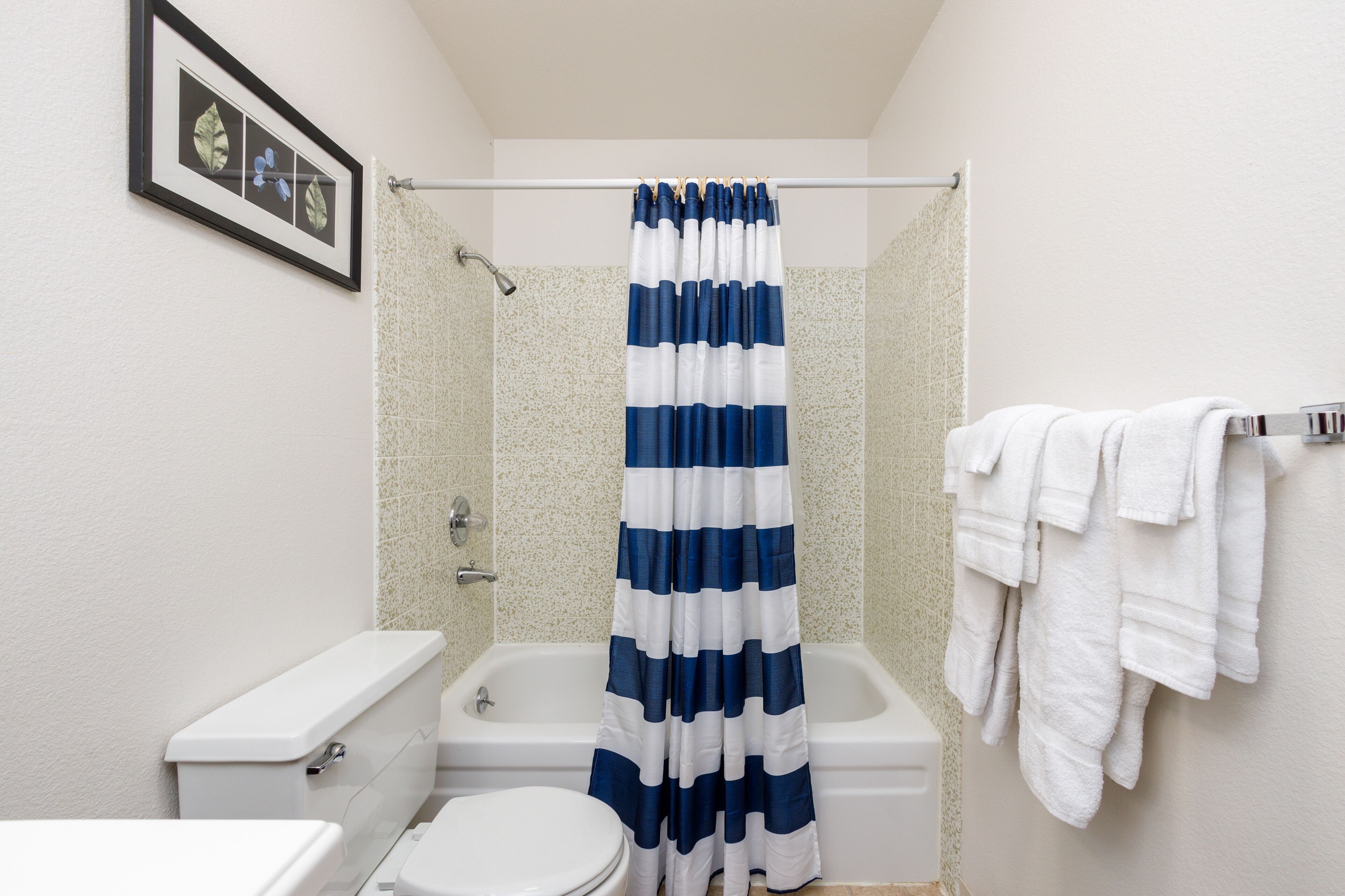 Hair dryer, towels
