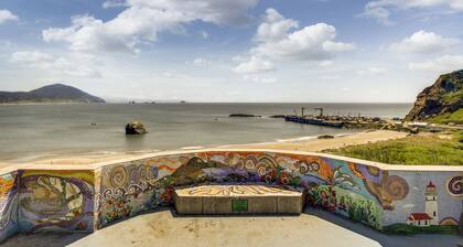 Maison confortable et adaptée aux chiens, située en ville avec vue sur l'océan et le mont Humbug