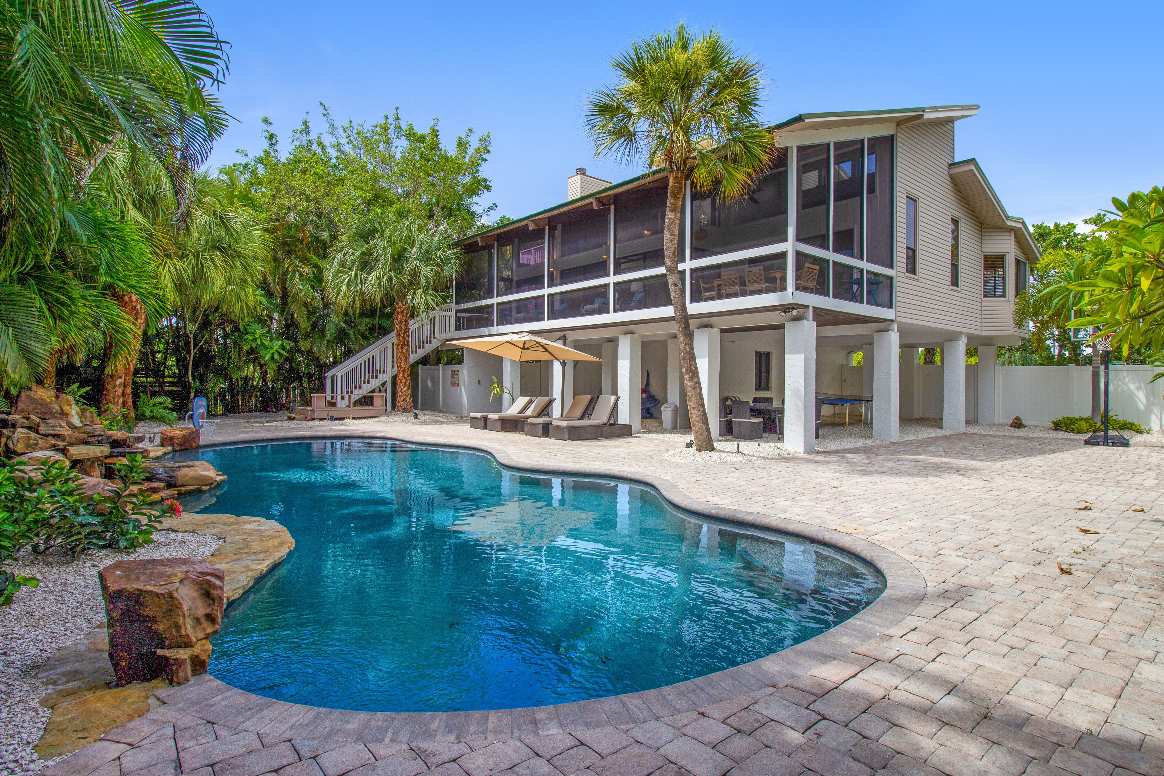 A heated pool