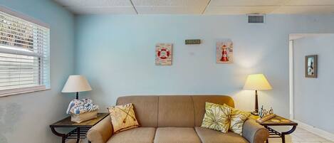 TV, DVD player, books