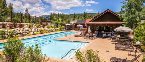 Indoor pool, a heated pool