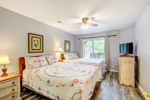 2 室のベッドルーム、アイロン / アイロン台、インターネット、ベッドシーツ