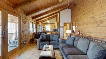 Televisión, chimenea, videojuegos, futbolito