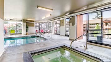 Indoor pool, a heated pool
