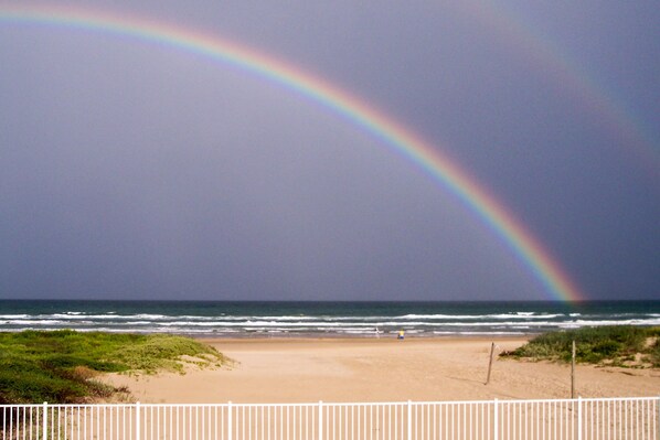 Beach - Modern dog-friendly condo with a shared pool - moments from the beach (South Padre Island)