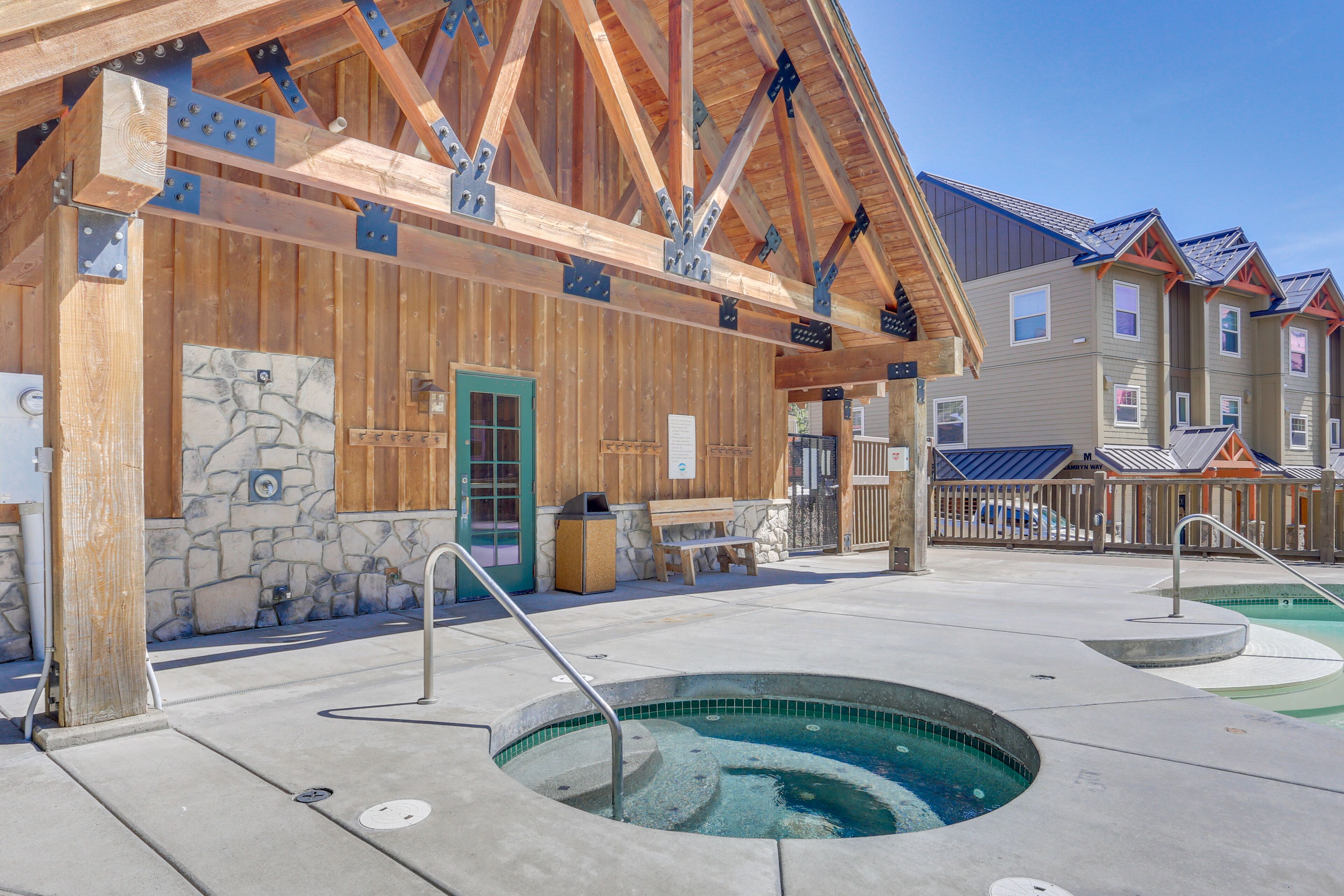 Et oppvarmet basseng