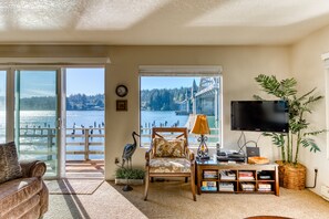 TV, DVD player, books