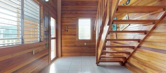 Entire duplex with patio, balcony, partial AC & WiFi - next to a Caribbean beach