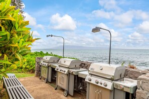 Property grounds - Renovated oceanfront getaway w/ great views, shared pool, & tropical vibes (Lahaina)